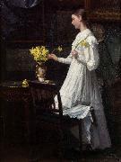 Carl d Unker, Arranging daffodils